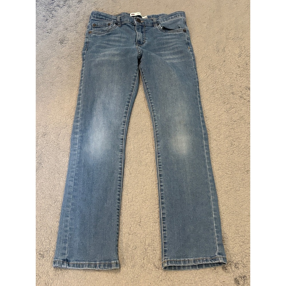 Levis Boys Boot Cut Jeans Medium Wash Denim Regular Fit Size 14 807421943981